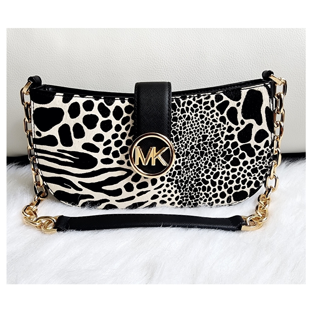 Michael Kors Carmen Haircalf Shoulder Bag